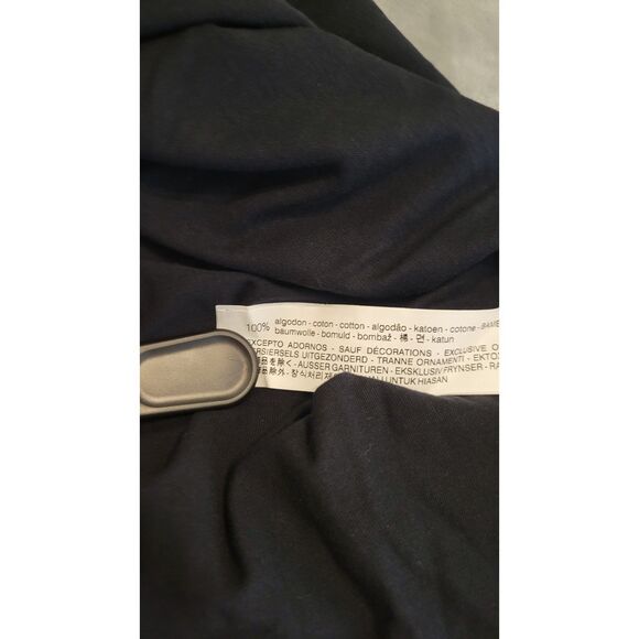 Zara What-Else Black Flare Sleeve T-Shirt - Picture 4 of 5